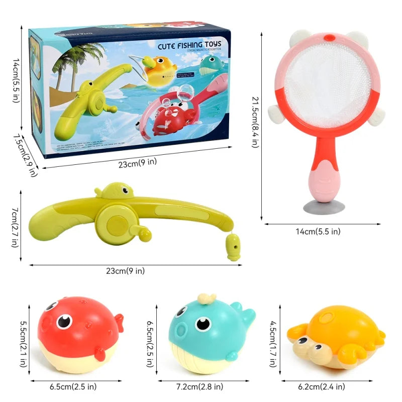 Magnetic Fishing Bath Toy Set