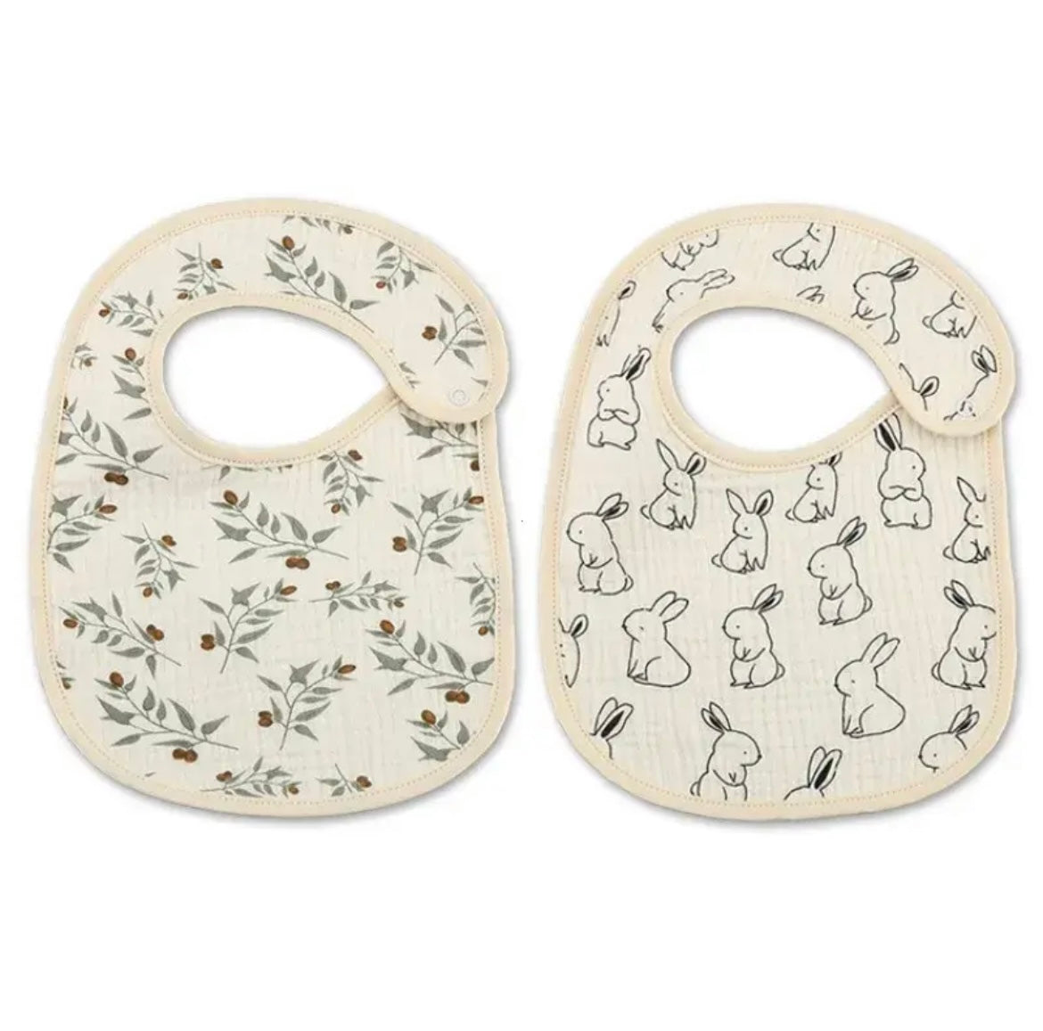 2pcs Waterproof Baby Bibs Set