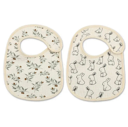 2pcs Waterproof Baby Bibs Set