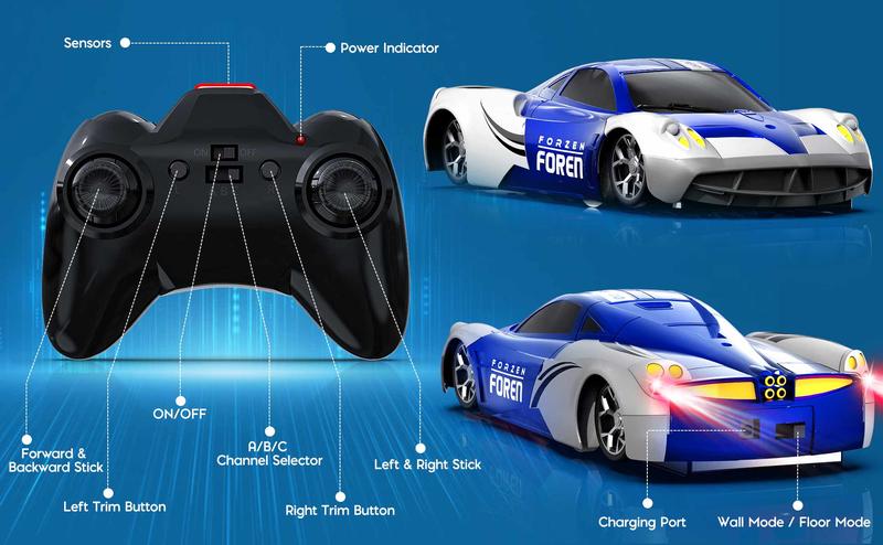 Wireless Wall Climbing Car