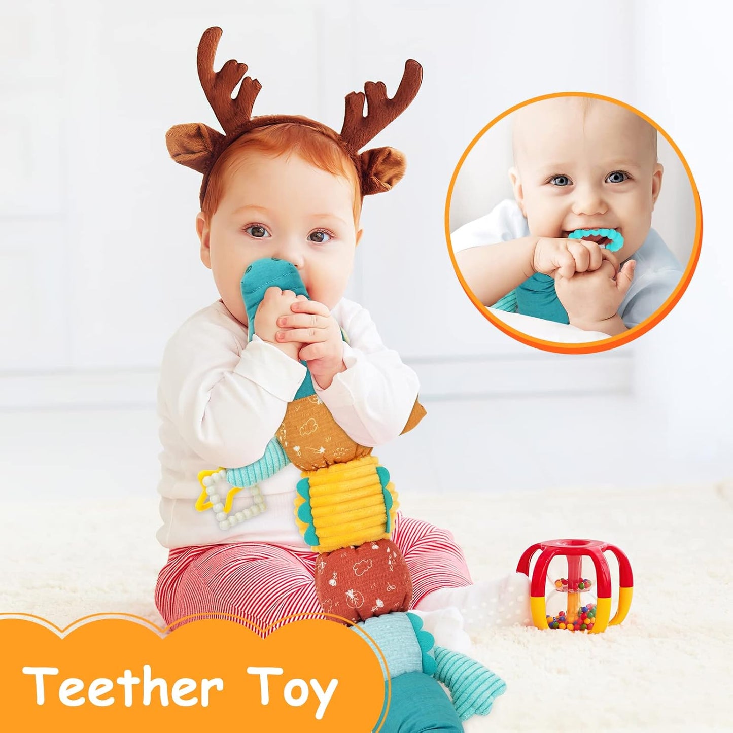 Infant Musical Stuffed Crocodile Toy