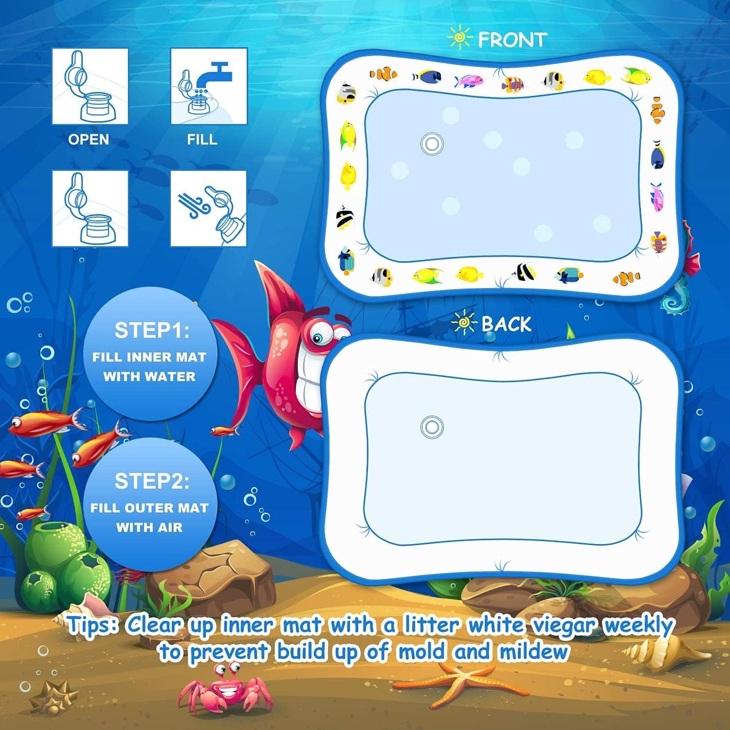 Water Play Mat for Baby